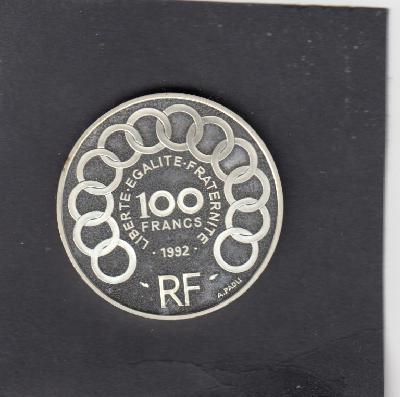 Beschrijving: 100 Francs 15 Ecu JEAN MONNET
